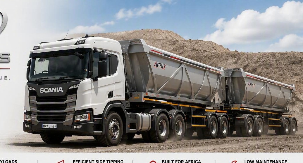 MAV Solutions side tipper bulk transport